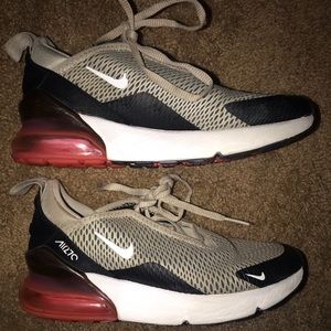 Kids Nike Air Max 270 Bone/Black/Lava Size: 2